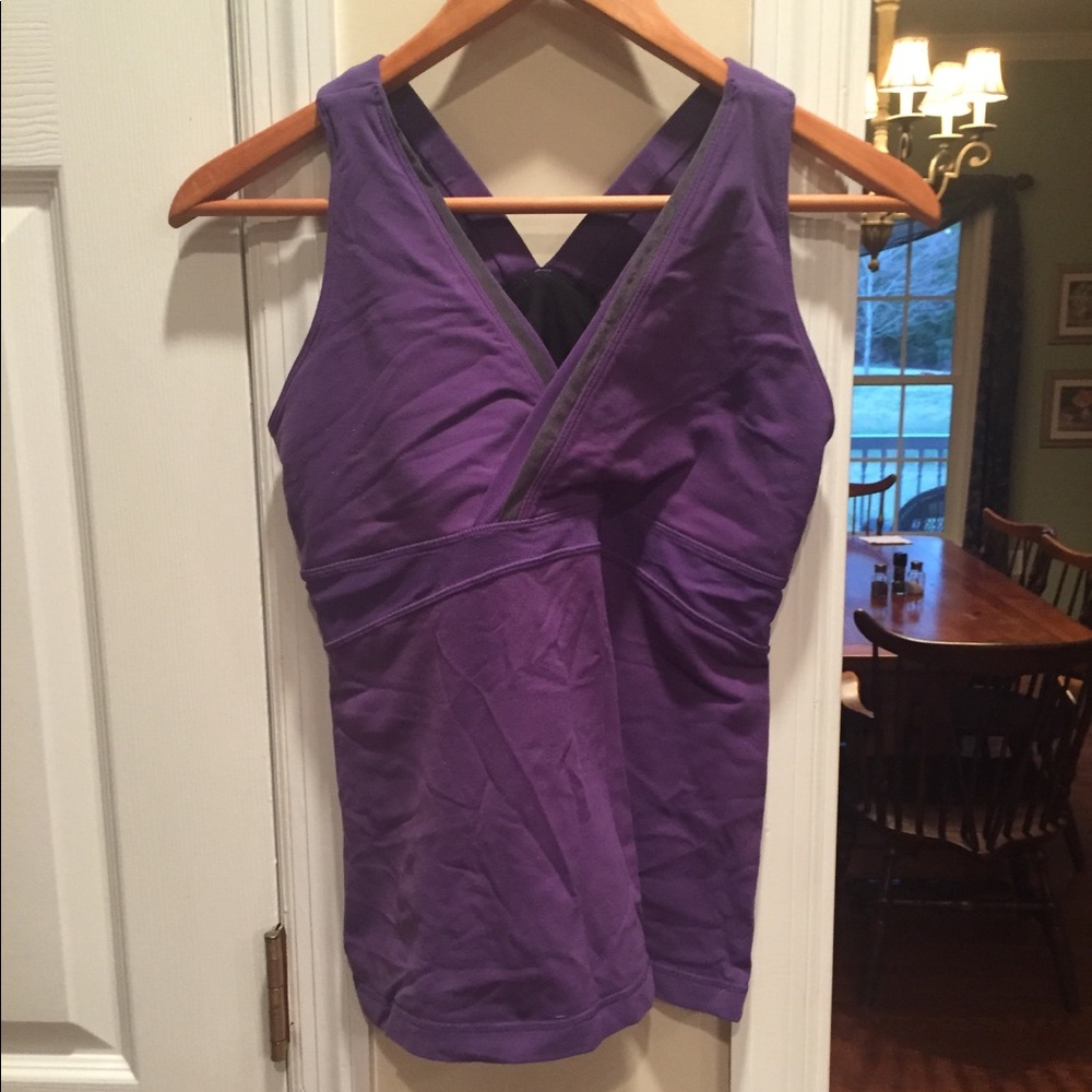 Lululemon size 10 purple tank